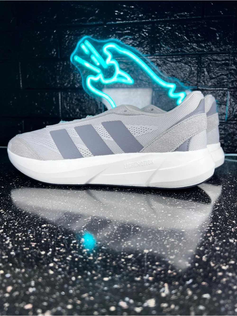 Adidas Lightshift Men’s Suede Walking Shoes Sneakers Grey JH9313 - 12